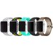 Set 5 Curele iUni compatibile cu Apple Watch 1/2/3/4/5/6/7, 44mm, Negru/Galben, Argintiu/Alb, Turcoa